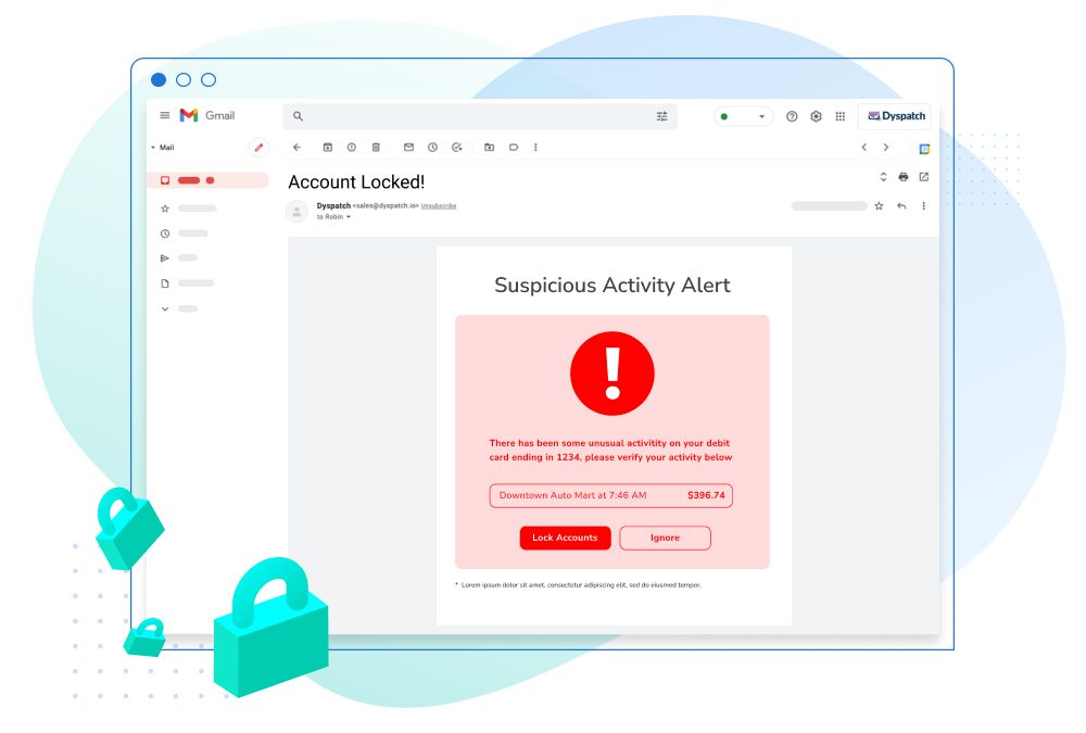 Fintech – account locking