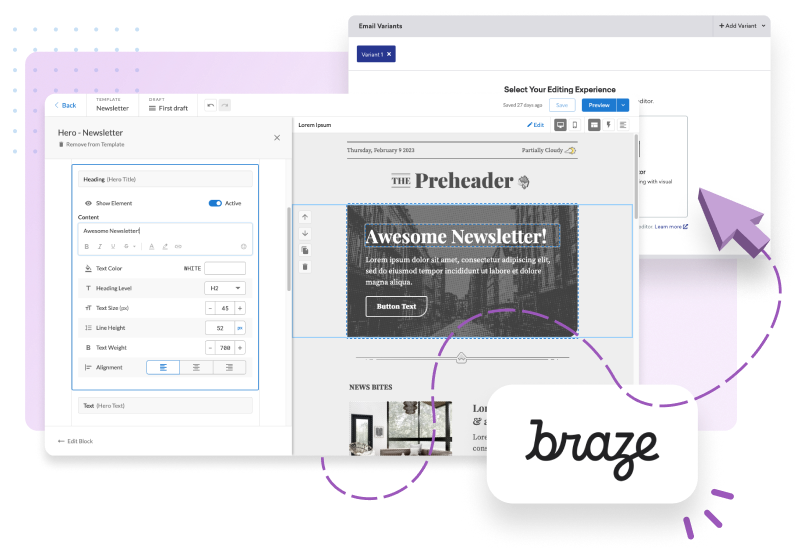 Braze integrations export email