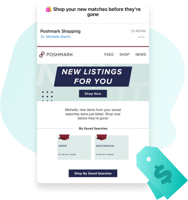 Poshmark sample email