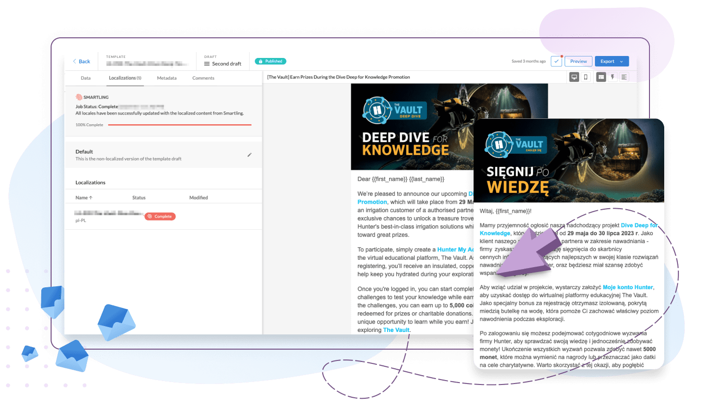 Hunter industries featured template