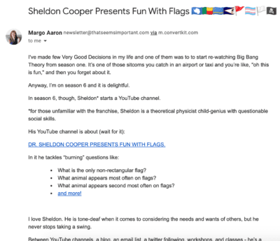 Margo Aaron email example