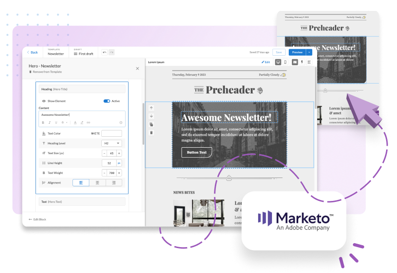 Marketo integrations export email