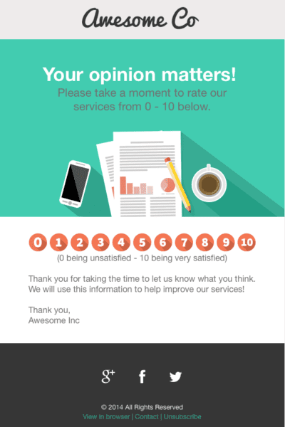Sunday free HTML email template